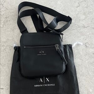 Armani Exchange Black Messenger Bag
